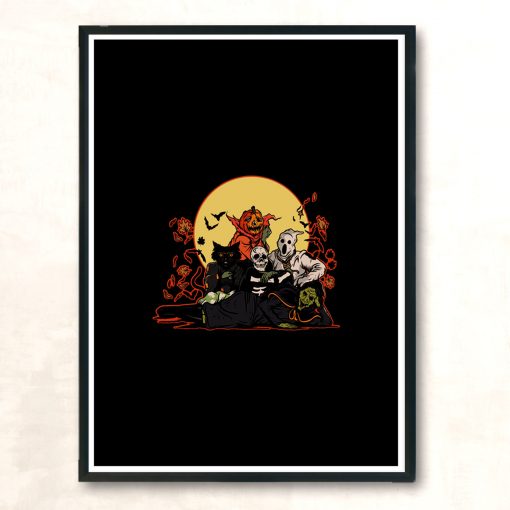 Halloween Club Modern Poster Print