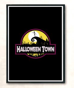 Halloween Town Modern Poster Print