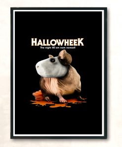 Hallowheek Halloween Parody Modern Poster Print