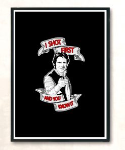 Han Shot First Modern Poster Print