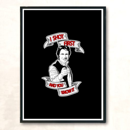 Han Shot First Modern Poster Print