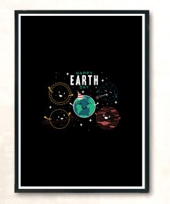 Happy Earth Day Modern Poster Print