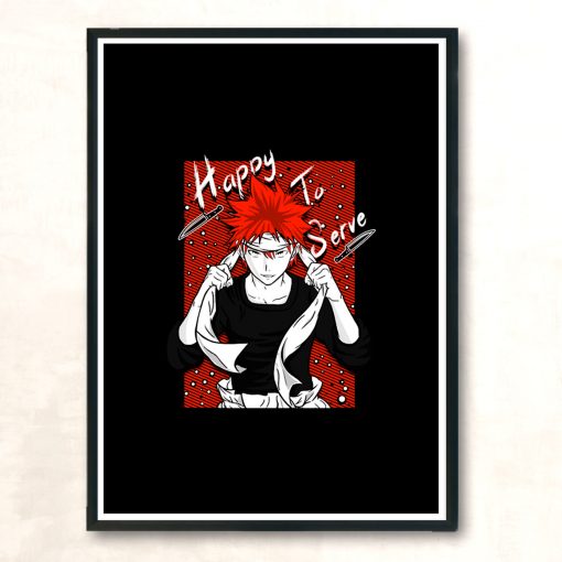 Happy To Serve Modern Poster Print