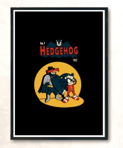 Hedgehog Modern Poster Print