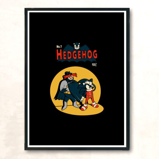 Hedgehog Modern Poster Print