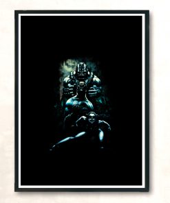 Hero Villain Cat Modern Poster Print