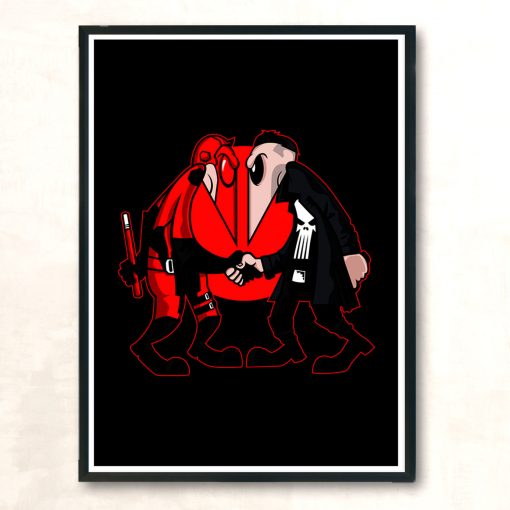 Hero Vs Antihero Modern Poster Print