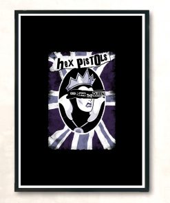 Hex Pistols Evil Queen Witch Punk Modern Poster Print