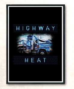 Highway Heat Modern Poster Print