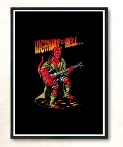 Highway To Hell Modern Poster Print