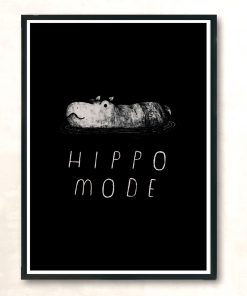 Hippo Mode Modern Poster Print