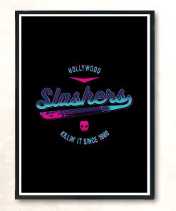 Hollywood Slashers Modern Poster Print