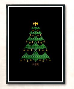 Holy Christmas Tree Batman Modern Poster Print