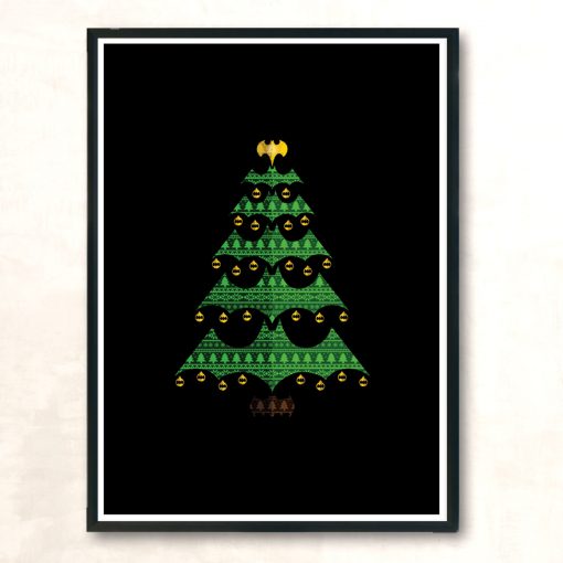 Holy Christmas Tree Batman Modern Poster Print