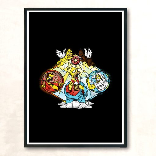 Holy Donut Modern Poster Print