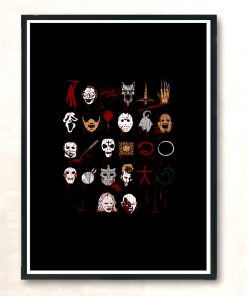 Horror Abcs Modern Poster Print