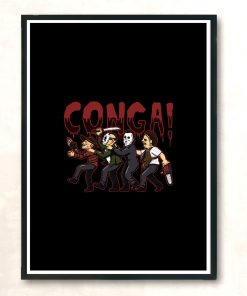 Horror Conga Modern Poster Print