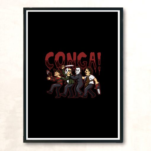 Horror Conga Modern Poster Print