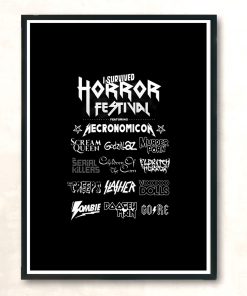 Horror Fest Modern Poster Print