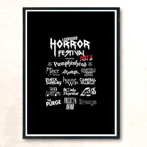 Horror Fest Part2 Modern Poster Print