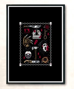 Horror Movie Flash Traditional Tattoo Goth Modern Poster Print