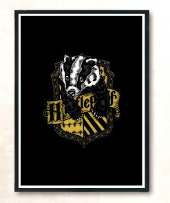 Hufflepuff Modern Poster Print