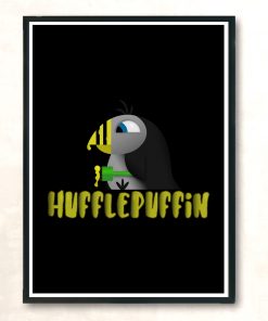 Hufflepuffin Modern Poster Print