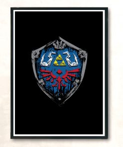 Hylian Shield Modern Poster Print