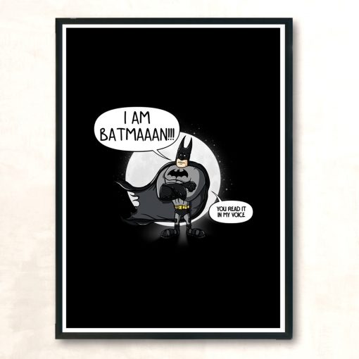 I Am Vengence I Am The Night Modern Poster Print