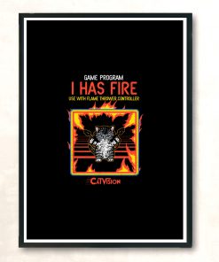 I Has Fire Modern Poster Print