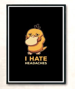 I Hate Headaches Modern Poster Print