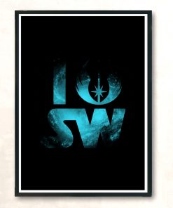 I Heart Jedi Modern Poster Print