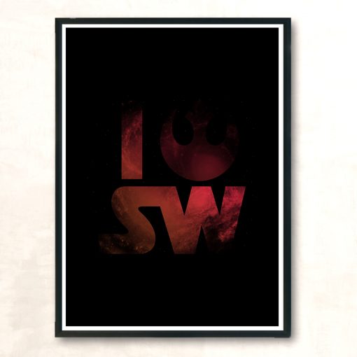 I Heart Rebels Modern Poster Print