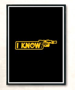 I Know Han Solo Modern Poster Print