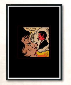 I Love Satan Modern Poster Print