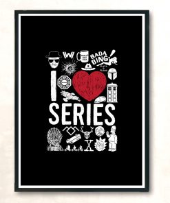 I Love Series Modern Poster Print