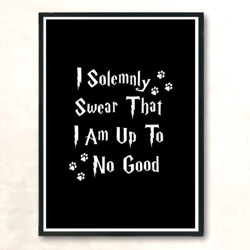 I Solemnly Swear Modern Poster Print