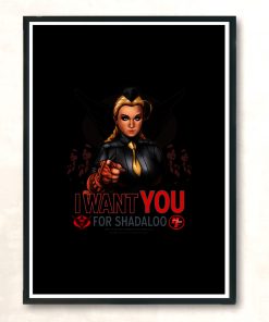 I Want You For Shadaloo Modern Poster Print