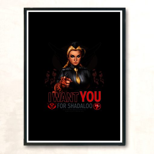 I Want You For Shadaloo Modern Poster Print