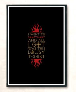 I Went To Sanctuary Modern Poster Print