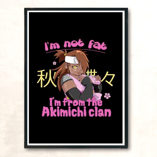 Im Not Fat Modern Poster Print