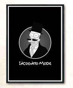 Incognito Mode Modern Poster Print