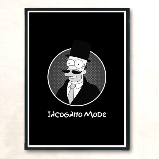 Incognito Mode Modern Poster Print