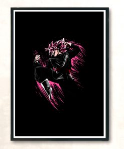 Ink Rose Attack Modern Poster Print