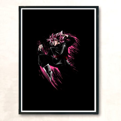 Ink Rose Attack Modern Poster Print