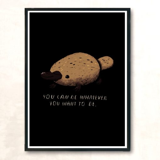 Inspirational Platypus Modern Poster Print