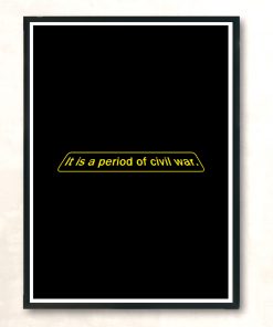 Intergalactic Civil War Modern Poster Print