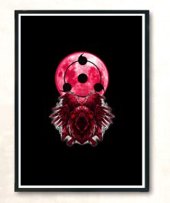 Itachi Blood Moon Modern Poster Print