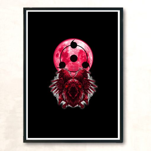 Itachi Blood Moon Modern Poster Print