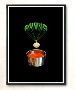 Italian Garlic Basil Tomato Sauce Modern Poster Print